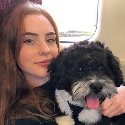 Redhead shows pussy