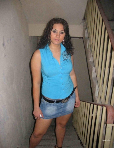 Russian woman takes off her panties